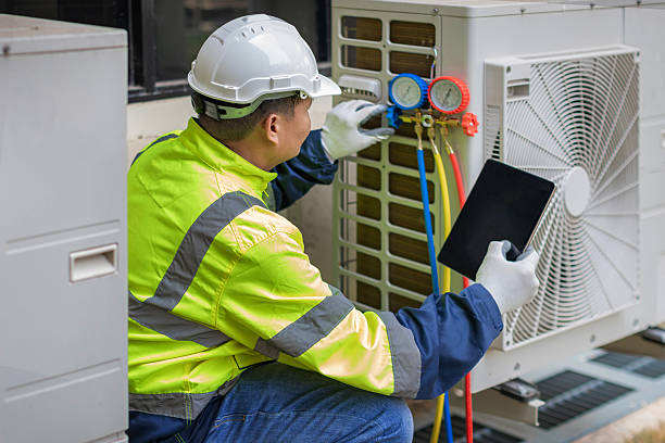 Professional Hvac Installation technician working in Sassamansville, PA